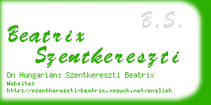beatrix szentkereszti business card